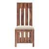 Sinai Dining Chair Set of 2 in Teak Finish With Macadamia Brown Colour