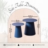 Blue Iron Side Table in  Finish - Set of 2
