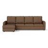 Apollo Sofa (Colour : Mocha, Cushion : Hard, Back Type : High Back, Seating Capacity : Left Aligned 3 Seater + Left Aligned Chaise + Ottoman)