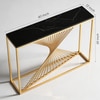 Swirlstar Metal Console Table in Gold Colour
