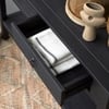 Xena Mango Wood Console Table in Black Matt Finish With 2 Drawer