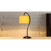 Yellow cotton Curvy table lamp with Iron Base (SP05)