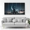 The Castle Decor Islamic Mosque Skyline Wall Art Set of 5 27x48 Inch