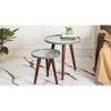 Vriksha Round Nesting Tables with Wooden Legs, Side Tables, Wooden Tables, Living Room Decor by A Tiny Mistake