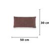 Square Check Nutmeg Decorative Cushion Cover 12 x 20 Inches