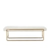 Aeris Metal Bench in White Finish