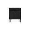 Knup Velvet Chaise Launger in Black Colour