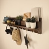Andre Wooden Wall Organiser With Key Holders