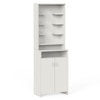 Bluewud Shubh Engineered Wood Prayerut In White Finish