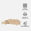 Modernelegance Wood Right Aligned 3-Seater With Upholstery Non Storage Sofa In Beige Colour
