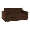 Medas 3 Pull Out Sofa Cum Bed In Brown Colour