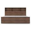 Jasper Engineered Wood Queen Size Box Storage Bed In Classic Walnut Finish