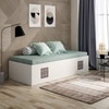 Livo Day Bed in Frosty White Finish