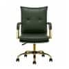 Doe Buck Marlon Modern Green Faux Leather Office Chair