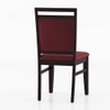 Alaine Solid Wood Dining Chair in Mahogany Finish & Mahogany Colour - Set of 2