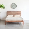Bunka Solid Wood King Non Storage Bed in Brown Colour