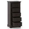 Alexandra Solid Wood Chest of Drawers in American Walnut Finish