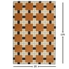 Presto Gold Geometric Hand Tufted Wool Carpet 8X10 Feet