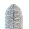 Crest Light Grey Decorative Cushion Cover 12X20 Inches