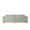 Sophisticated Wood Right Aligned 2-Seater With Upholstery Non Storage Sofa In White Colour