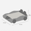 Flash Racer Car Bed In Blue Colour