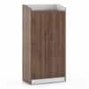 Hayes 18 Pair Shoe Rack In Classic Walnut Finish