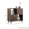 Hexa Engineered Wood Bookshelf Multipurpose Storage Rack in Flower Wenge Colour