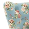 Frida 2 Seater Fabric Loveseat In Dusty Teal Floral Colour