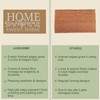 Luxe Home 100% Natural Coir Doormat Home Sweet Home White (71x45 cm)