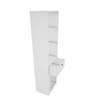 Solicitor Bookshelf In Frosty White Finish