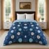 Blue Floral 300 GSM Cotton Double Bed Size Comforter from Threads
