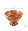 Ireka Home Kalash Acacia Wood Serving Bowl – Multipurpose