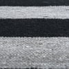 Jaipur Rugs Striped Wool 5x8 Feet Charcoal Slate And Ebony Dhurrie Carpet