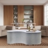 Metalsmith Metal Side Table in Gold Finish