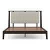 Satori Solid Wood Queen Size Bed In American Walnut Finish