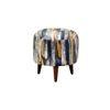 Asher Solid Wood  Ottomon in  Multicolor Colour