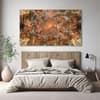 The Castle Decor Pietro Da Cortona Art Wall Painting Wooden Framed Digital Painting 27x48 Inch