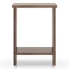 Nick Engineered Wood Side Table in Classic Walnut Finish