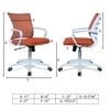 Iinea Mid Back Ergonomic Chair in Orange Colour