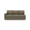 Apollo Compact Sofa (Colour : Cappucino, Cushion : Hard, Seating Capacity : Right Aligned 3 Seater + Right Aligned Chaise + Ottoman)
