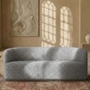 Stylishsimplicity Wood 2 Seater With Upholstery Non Storage Sofa In White Colour