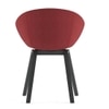 Poulain Engineered Wood Dining Chair in Red Colour