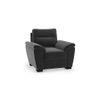 Adelaide Premium 1 Seater Fabric Sofa in Pebble Grey Colour