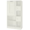 Aura Folding Study Desk cum Large Bookshelf in Ivory Colour
