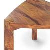 Clapton Solid Wood Side Table in Teak Finish