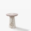 Dahlia Marble Side Table in Beige Colour