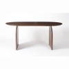 Emiko Solid Wood Six Seater Dining Table in Brown Colour