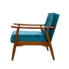 Armari Solid Wood Arm Chair in Blue Color
