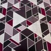 Multicolor Geometric 400 TC Cotton Flat Queen Size Bedsheet With 2 Pillow Covers From Threads