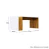 Hexa Engineered Wood Coffee Table In Giant Wood And Frosty White
